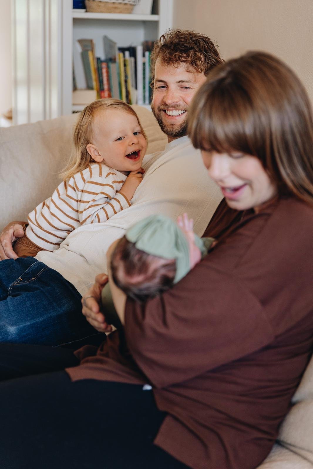 Amelia with her family